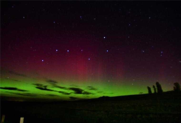 Himmelsschauspiel über Wremen: So schön leuchteten die Polarlichter Polarlichter über Wremen.