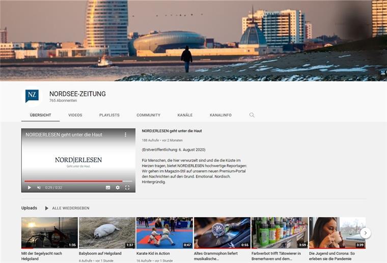 Diese Videos von nord24 und NORDSEE-ZEITUNG müsst Ihr gesehen haben Auf dem YouTube-Kanal der NORDSEE-ZEITUNG könnt Ihr spannende Videoreportagen, Interviews und Serien entdecken.
