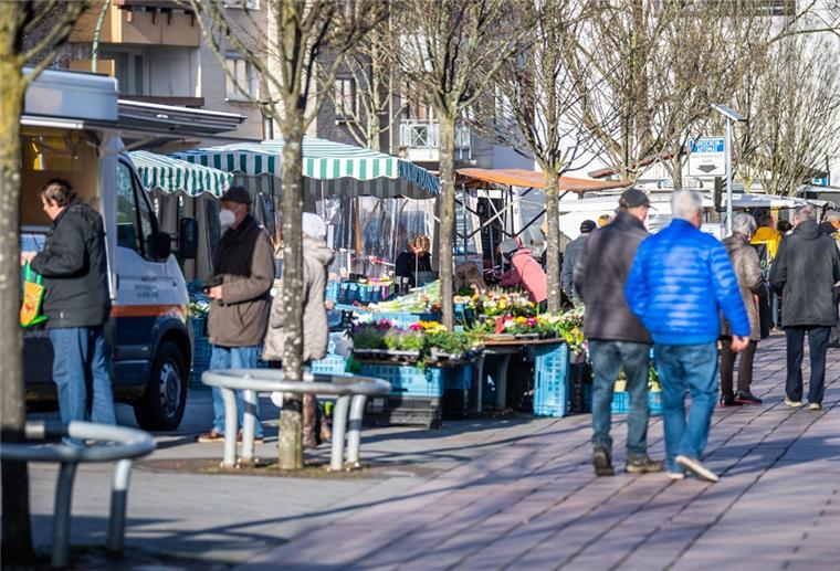 Geestemünder Wochenmarkt im Februar 2022