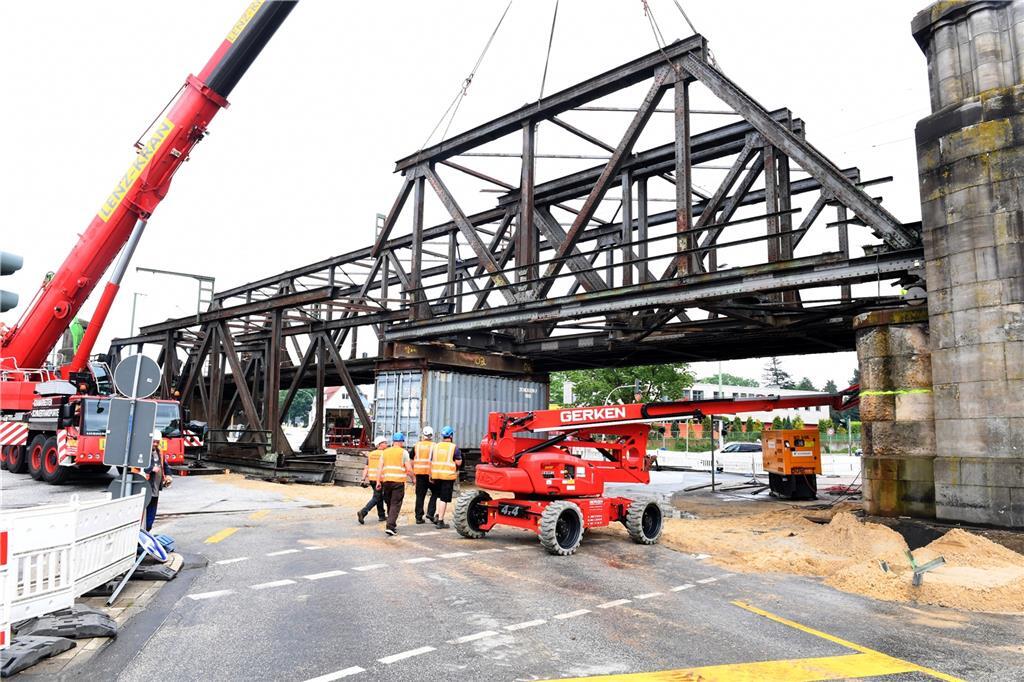Auf der Baustelle läuft alles planmäßig ohne Störungen ab.