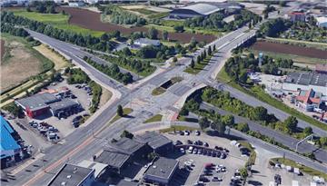 Auf der Brücke der Stresemannstraße über die Grimsbystraße in Bremerhaven wird ab Montag saniert.