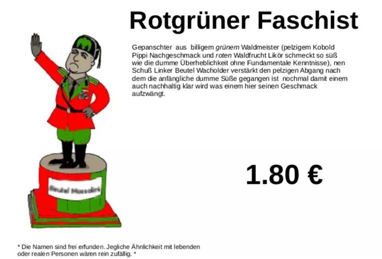 Rassismusdebatte: „Rotgrüner Faschist“ folgt auf „Bimbo“ Auf der öffentlichen Facebook-Seite der "Union Stuben" wurde ein neues Getränk gepostet.