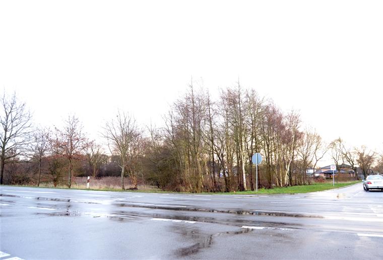 Neue Kita in Spaden: Planungen gehen voran Auf diesem Grundstück Kreisstraße 63 (vorne) , Ecke Meersenweg (rechts), in Spaden soll nun endlich eine neue Kindertagesstätte gebaut werden.