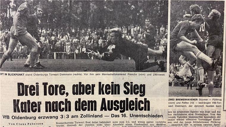 Niclas Füllkrugs Opa stürmte einst für Bremerhaven 93 Zeitungsausschnitt