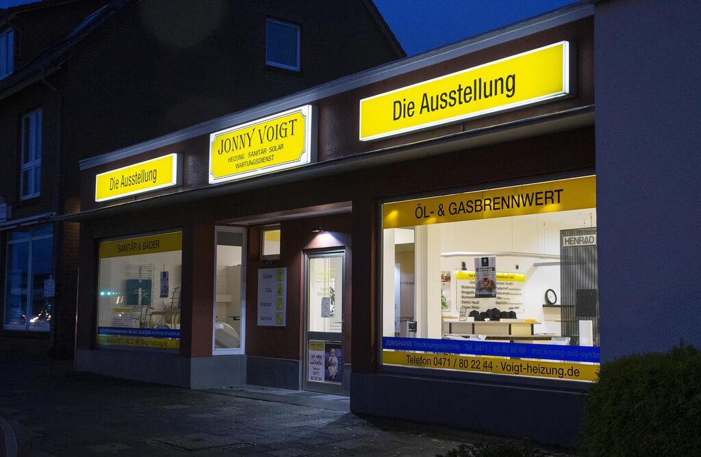 Das Ausstelllungsebäude von Jonny Voigt Sanitär und Heizung GmbH