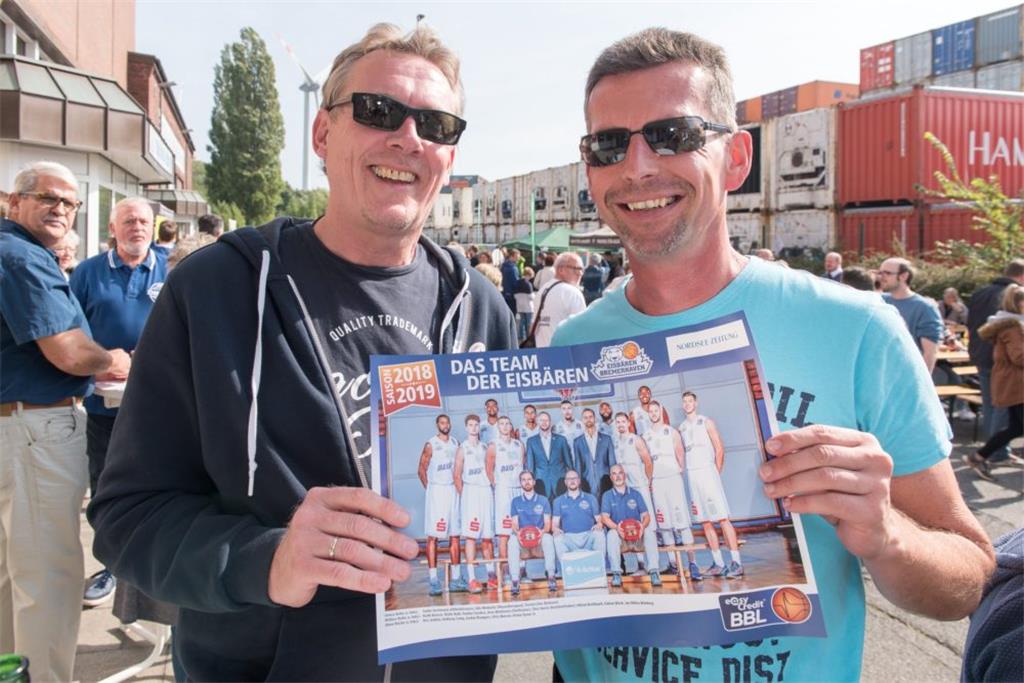 Autogrammjäger Andreas Ahlfeld und Marcus Hödt. Foto Adebahr