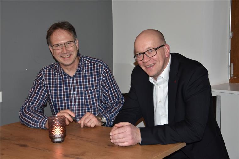 Wasserstoff-Liga in Cuxhaven gegründet Axel Schneider und Marc Itgen machen sich für Wasserstoff stark.