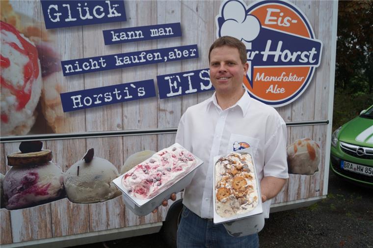 Dieser Bäckermeister aus Alse fährt auf Speiseeis ab Bäckermeister Torben zur Horst aus Alse ist unter die Eismacher gegangen.
