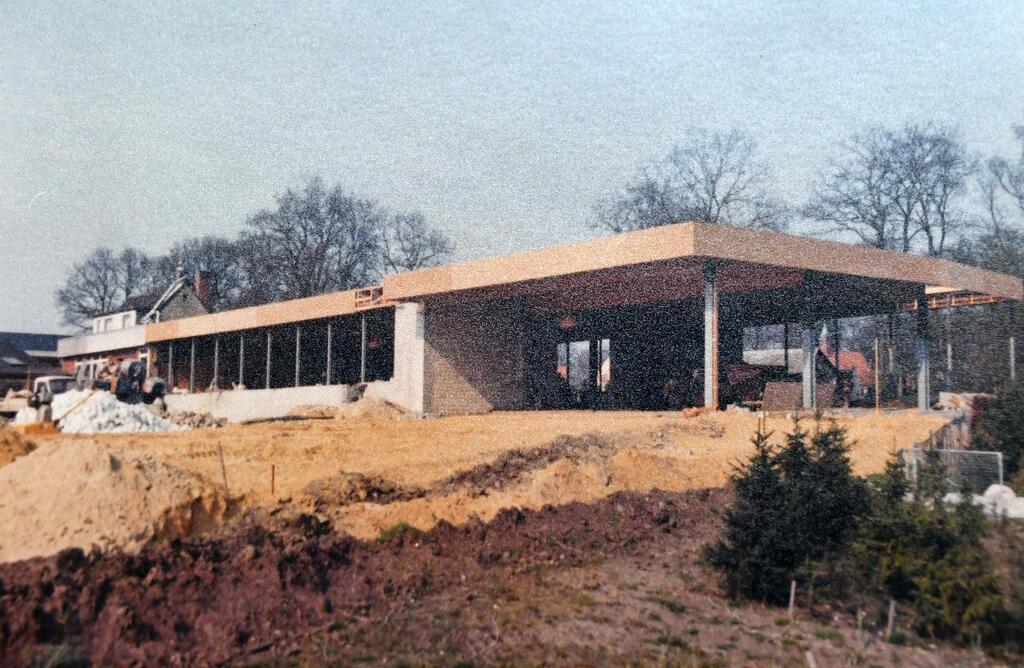 Bau der neuen Halle im Jahr 1978.