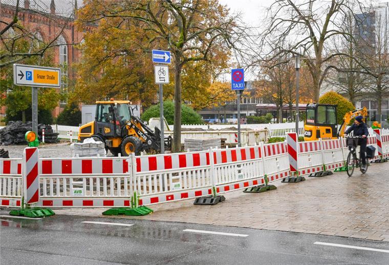 Bauarbeiten in der Bremerhavener Innenstadt
