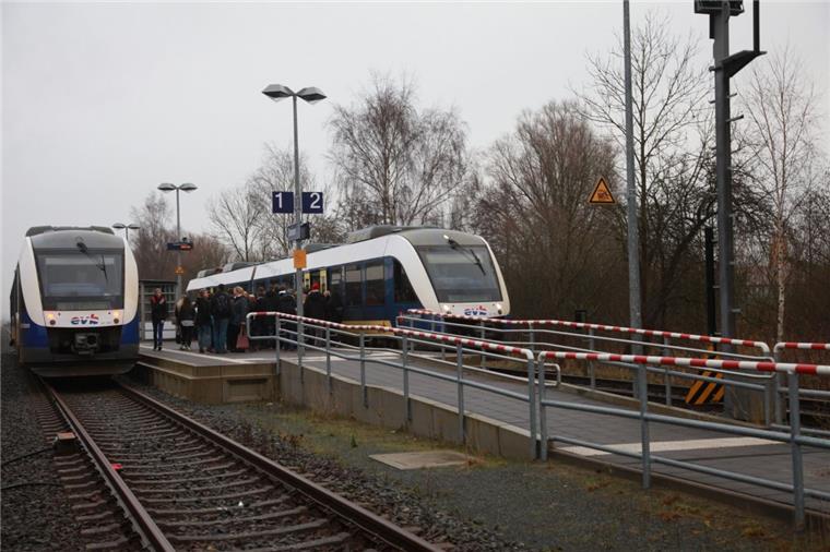 Baustelle in Richtung Cuxhaven: In Dorum ist ab Donnerstag vorübergehend Endstation.