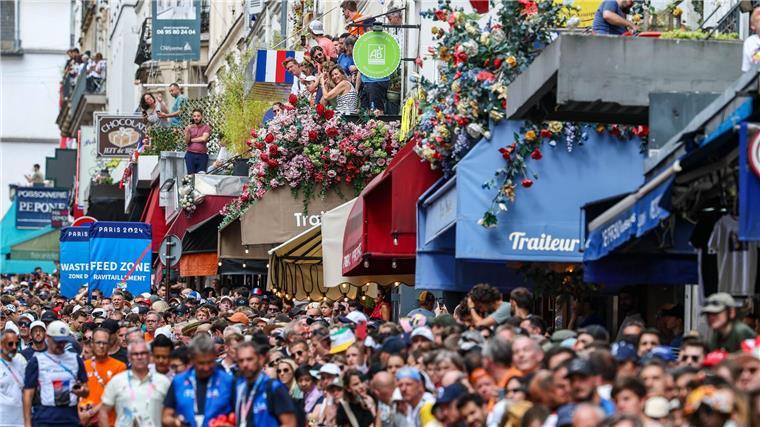 Bei Olympia herrschte beim Radrennen in Montmartre Ausnahmezustand.
