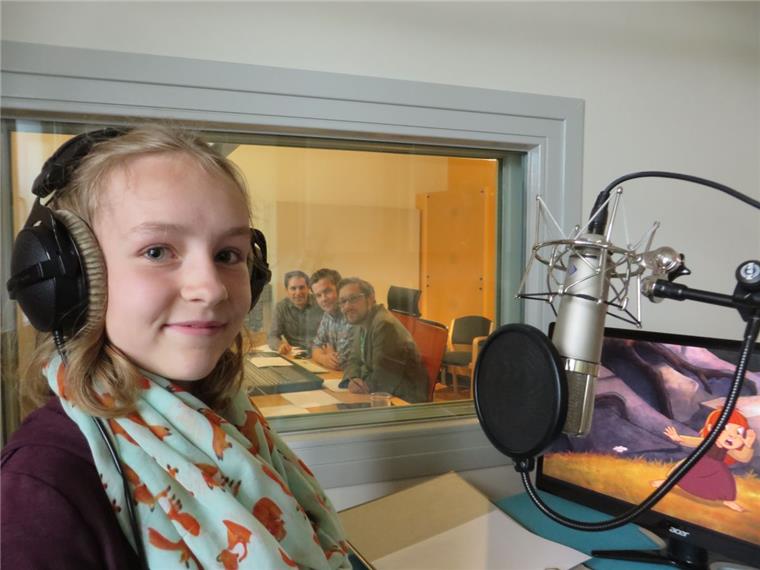 Beim Casting im Lüneburger Tonstudio war Lene Matthäi noch eine von 16. Jetzt steht fest: Die 12-Jährige wird in der Plattdeutsch-Version des Zeichentrick-Kinofilms "Ritter Trenk" die weibliche Hauptrolle sprechen.