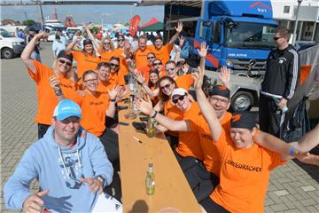 Beim Drachenboot-Cup  2017 hatten die Teilnehmer großen Spaß.