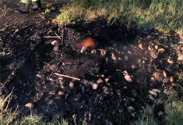 Beim Grillen hatte das Feuer auf eine Kabelrolle übergegriffen.