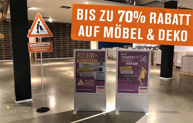 Beim Möbelhaus Kemner Home Company in Bad Bederkesa gibt es derzeit auf viele Möbel und Deko-Artikel satte Rabatte. 
