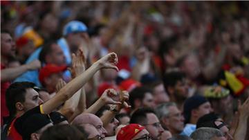 Belgiens Fans zeigen sich nach der Gruppenphase unzufrieden.