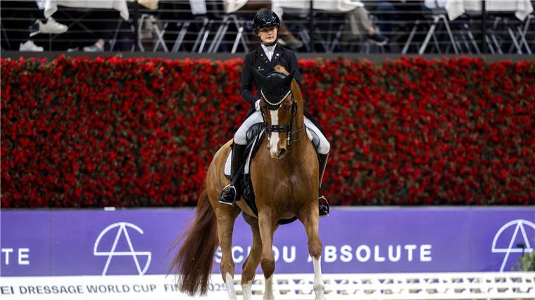 Weltcup-Finale: Kein Titel für Isabell Werth Bianca Nowag-Aulenbrock erlebte mit Florine ihr erstes Final-Turnier.