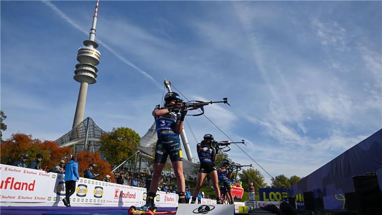 Biathlon an historischer Olympia-Stätte.