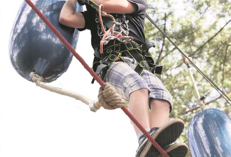 Hier ist Outdoor-Freizeit möglich Klettergarten