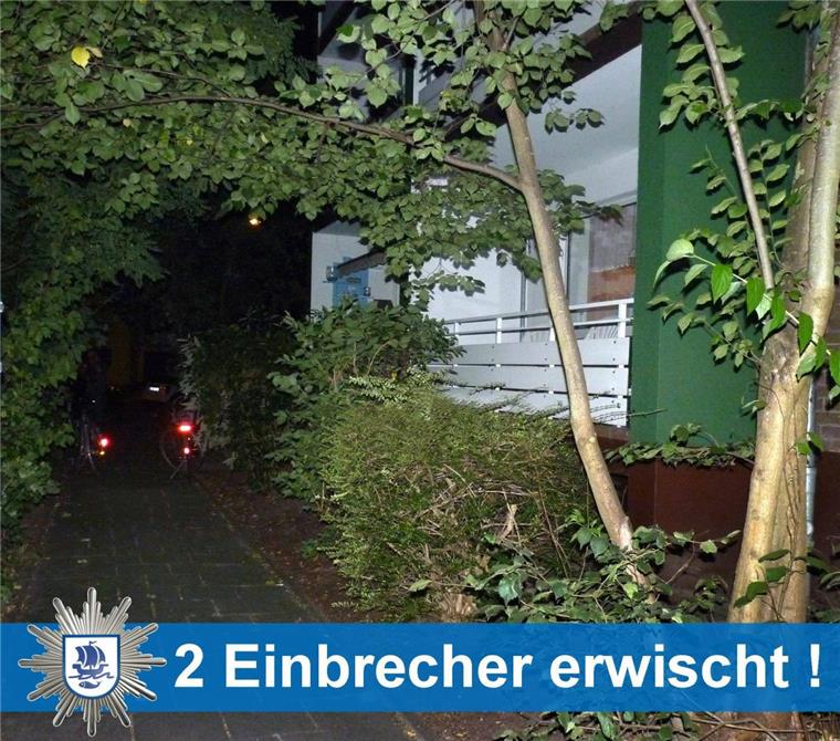 Die Polizei Bremerhaven hat am Donnerstagabend zwei Einbrecher in der Wurster Straße festgenommen.