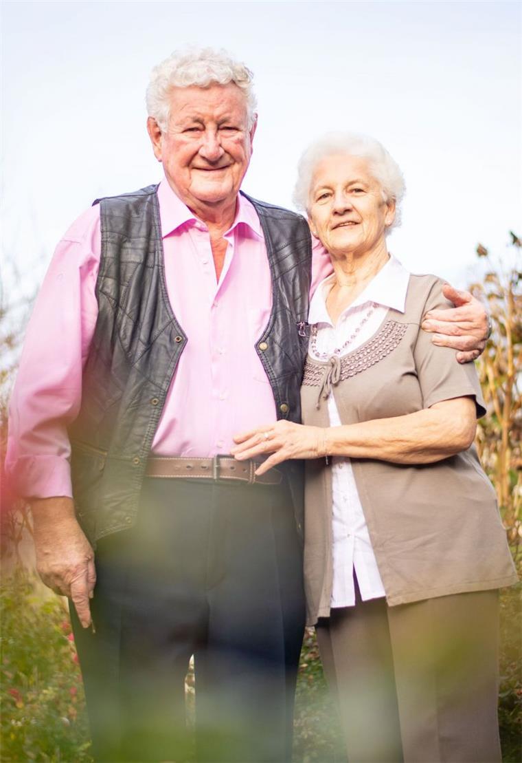 Egon und Rosemarie Brandt aus Grünhöfe feiern ihre Diamantene Hochzeit.