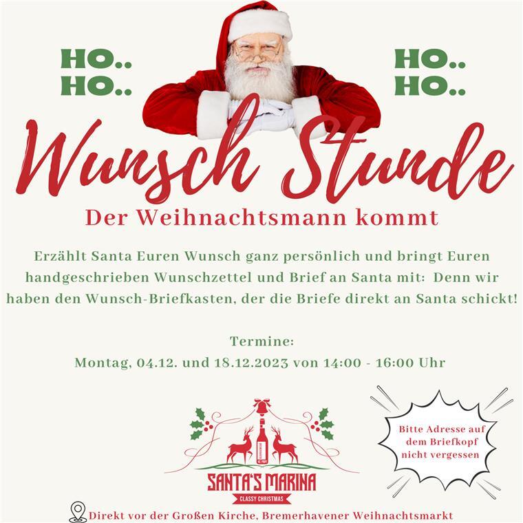 „Santas Marina“ - Der neue #platzhirsch des Weihnachtsmarktes in Bremerhaven