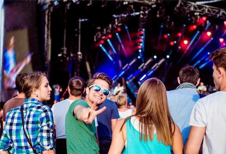 Live-Events Menschen auf einem Konzert