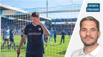 Traurige Bochumer Spieler