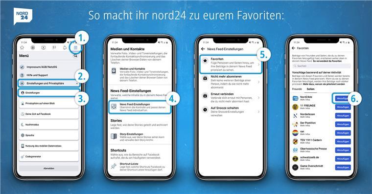 So verpasst du keine Nachricht von nord24 auf Facebook So verpasst du keine Nachricht von nord24 auf Facebook