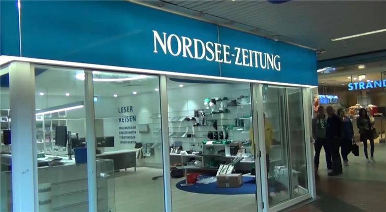 Nordsee-Zeitung: Geschäftsstelle Obere Bürger mit neuem Outfit