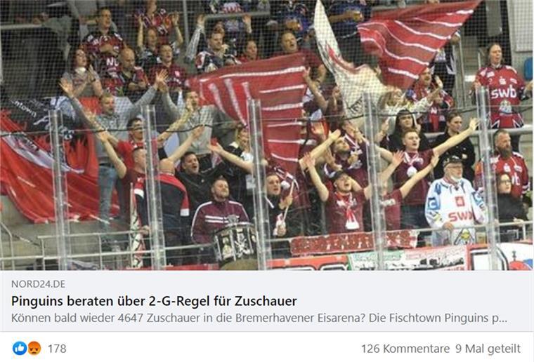 2G bei den Pinguins? Die Resonanz auf Facebook 2G bei den Pinguins? Die Resonanz auf Facebook