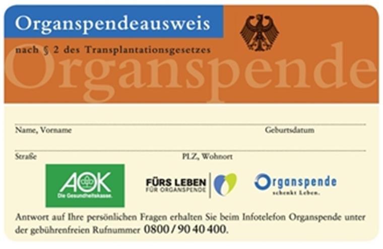 Online-Register für Organspende-Entscheidung Online-Register für Organspende-Entscheidung