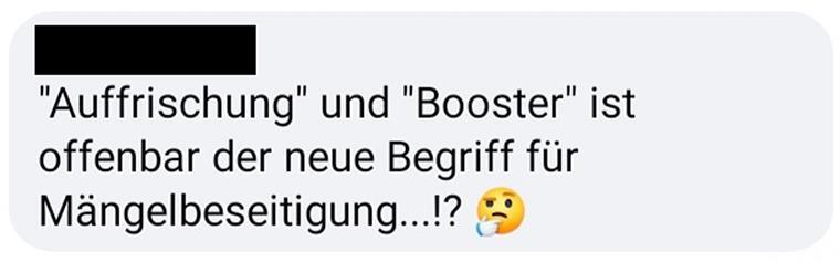 Ein Screenshot eines Facebook-Kommentars.