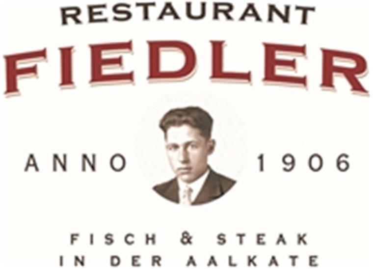 Frischer Fisch sowie Kaffee- und Tortenspezialitäten Logo Restaurant Fiedler