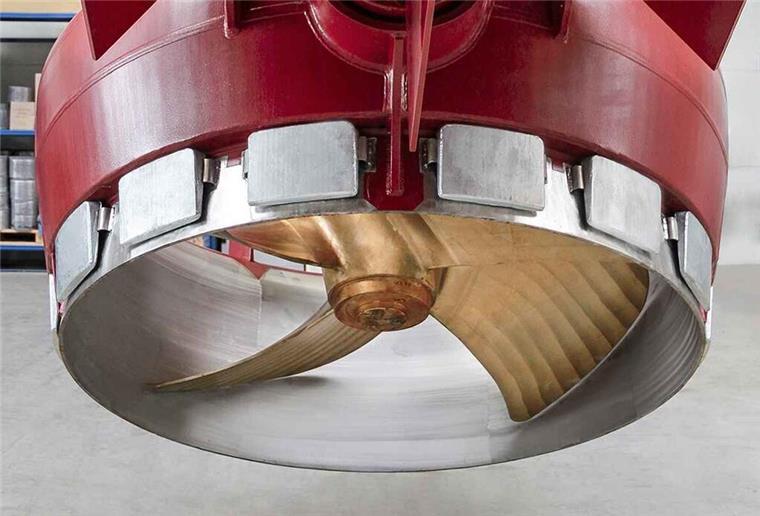 Bahnbrechende Innovation im Schiffbau: Schottel Ruderpropeller wird 75 Ein Ruderpropeller