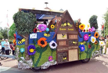 Ein Wagen des Dedesdorfer Festumzugs