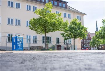 Blick auf das alte Finanzamt der Stadt Bremerhaven