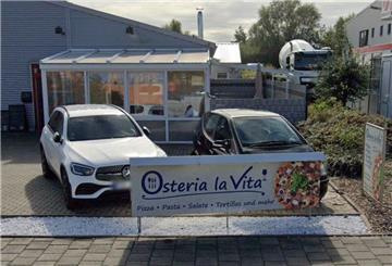 Blick auf die „Osteria la Vita" in Bohmsiel.