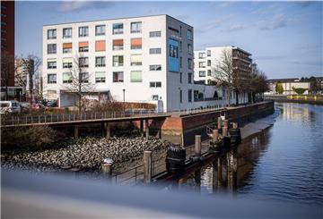 Blick auf die Senioren-Pflegeeinrichtung Amarita in Bremerhaven im Februar 2021. Hier gab es einen Corona-Ausbruch.