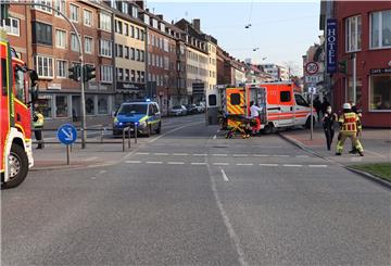 Blick auf die Unfallstelle auf der Georgstraße.
