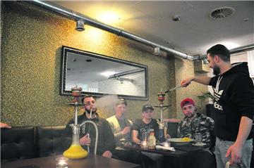 Blick in die Shisha-Bar in Bad Bederkesa.