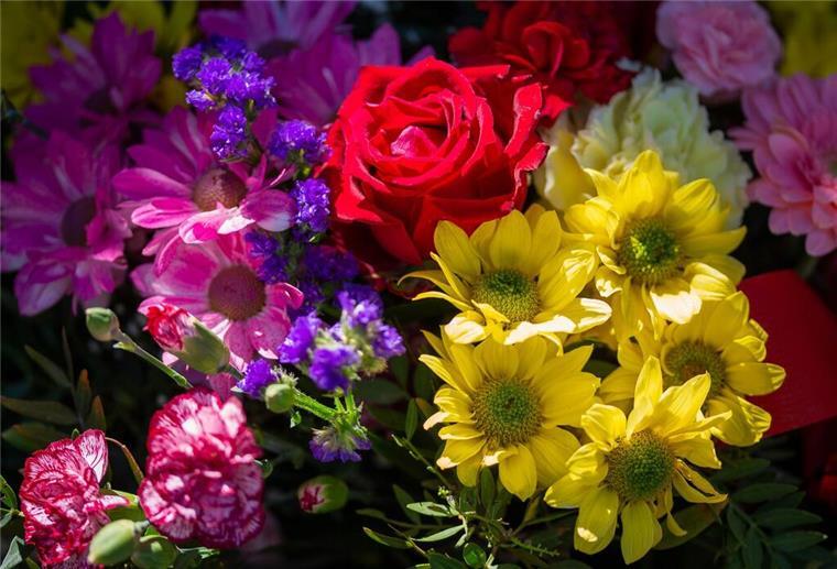 Blumen sind ein beliebtes Geschenk zum Valentinstag. 