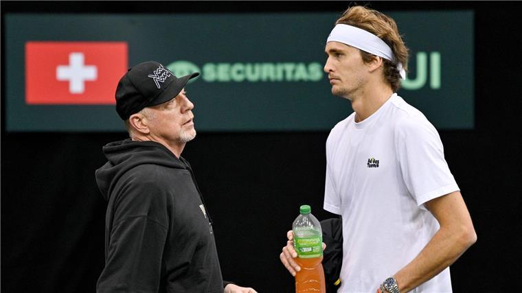 Becker über Zverevs mentale Probleme: „Mir kamen die Tränen“ Boris Becker (l) fühlt mit Alexander Zverev.