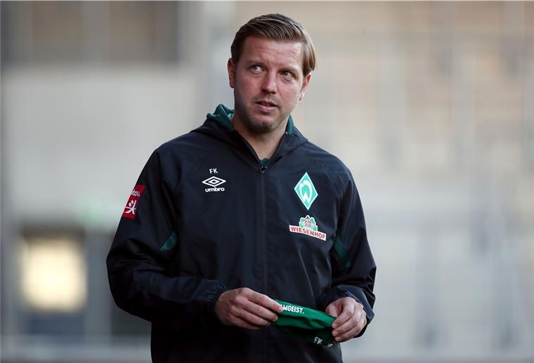 Bremens Trainer Florian Kohfeldt vor dem Relegationsspiel gegen Heidenheim. Er wird auch in der kommenden Saison bei Werder bleiben.