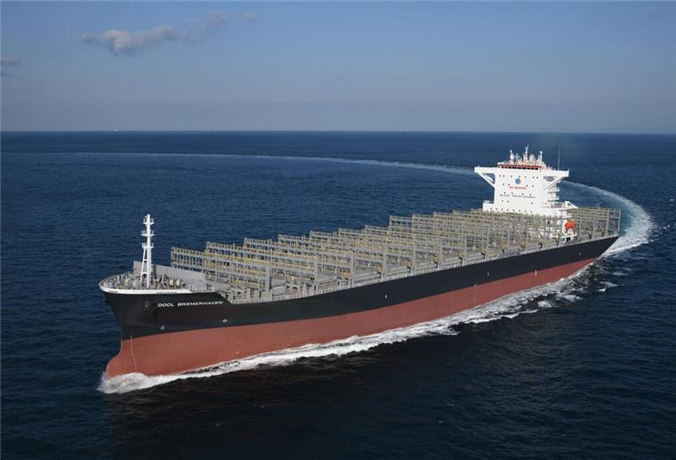 Diese besonderen Schiffe tragen Bremerhaven in ihrem Namen Bremerhaven ist nicht nur größte Stadt an der deutschen Nordseeküste, sondern gibt auch fünf Schiffen den Namen - mindestens. Hier die „OOCL Bremerhaven“, aufgenommen während einer Probefahrt.
