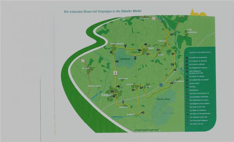 Brinkes sagenhafte Route umfasst 20 Stationen, die abgeradelt werden können.