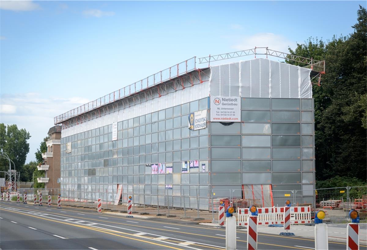 Stahlbauhalle steht an der Cherbourger Straße 