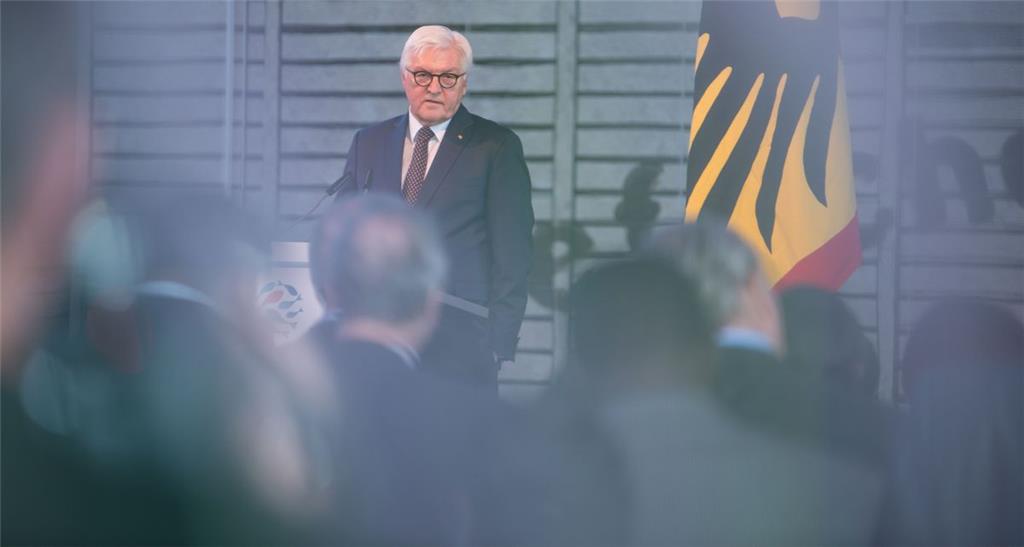 Bundespräsident Frank-Walter Steinmeier im Fischbahnhof. Foto: Hartmann
