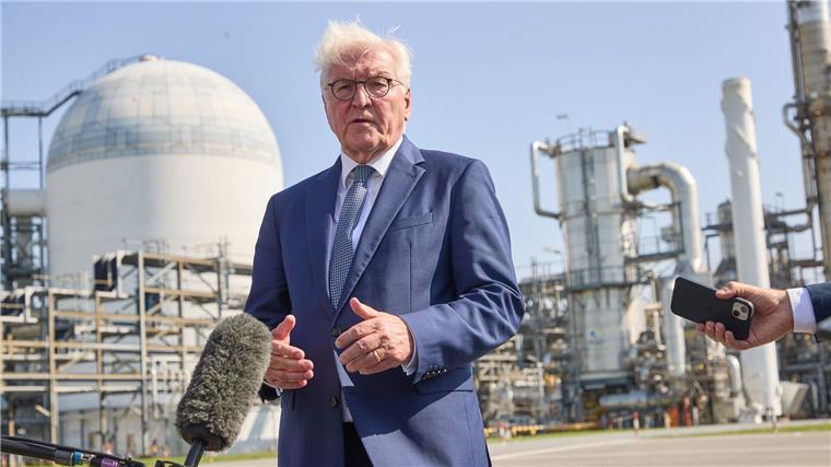 Bundespräsident Steinmeier mahnt den Erhalt der industriellen Stärke Deutschlands auf dem Weg zur Klimaneutralität an.